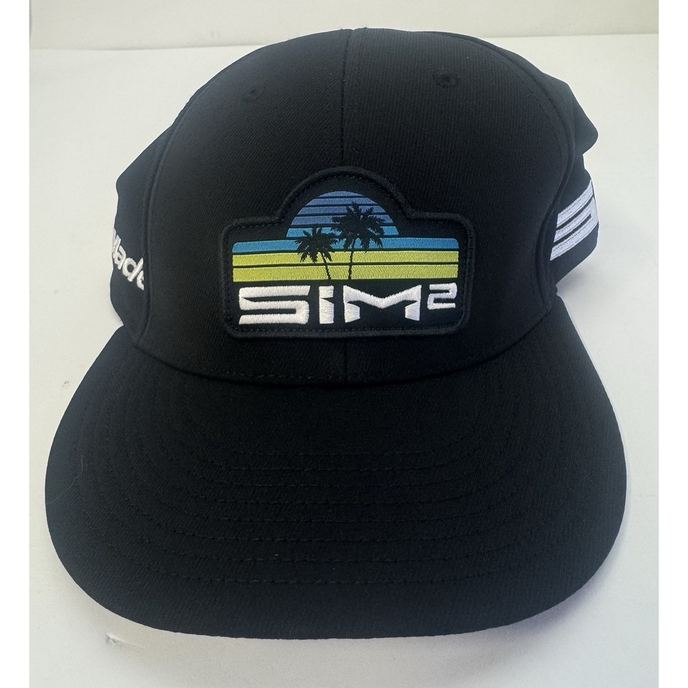 Taylor Made SiM2 SnapBack Golf Hats Caps Black Lot Of 2 / P•780 EXC - Picture 2 of 12